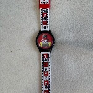 Vintage Disney Black and Red 101 Dalmatians Watch